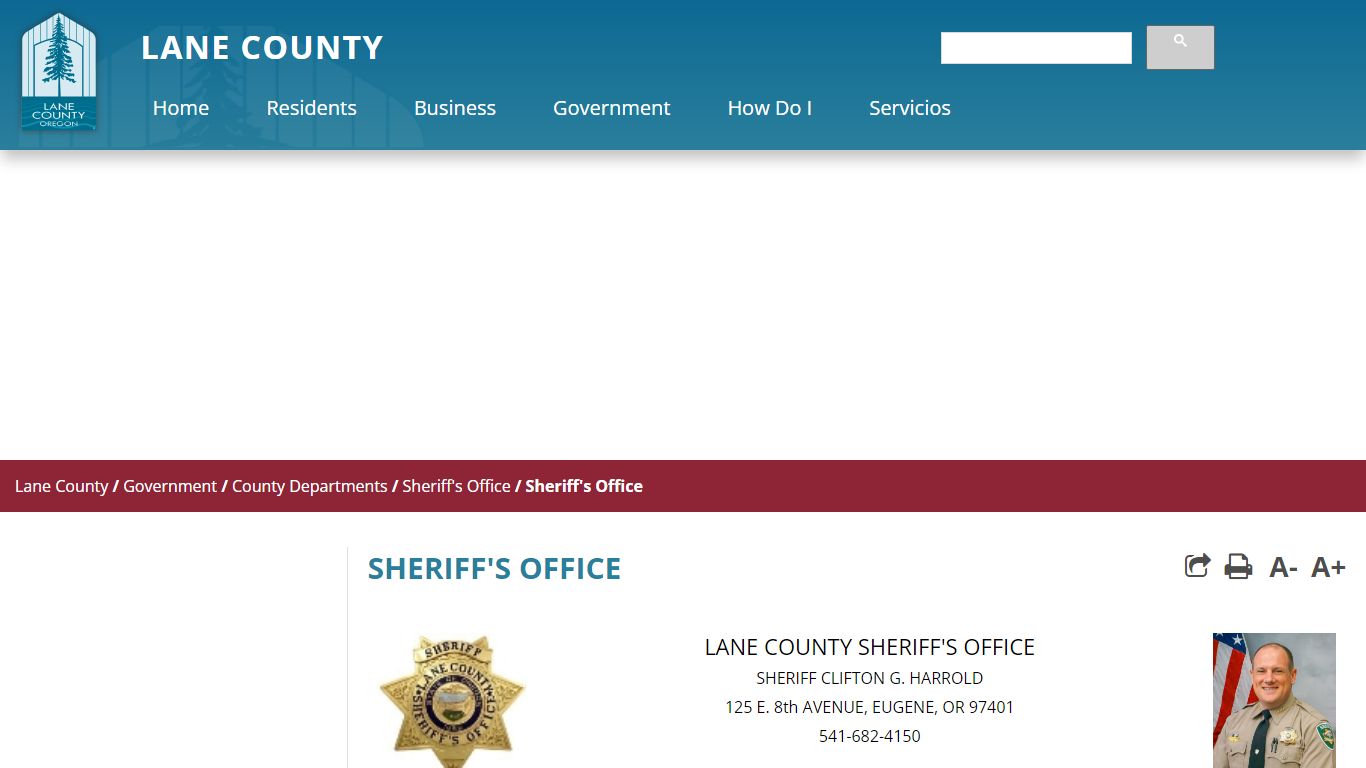 Sheriff's Office - Lane County